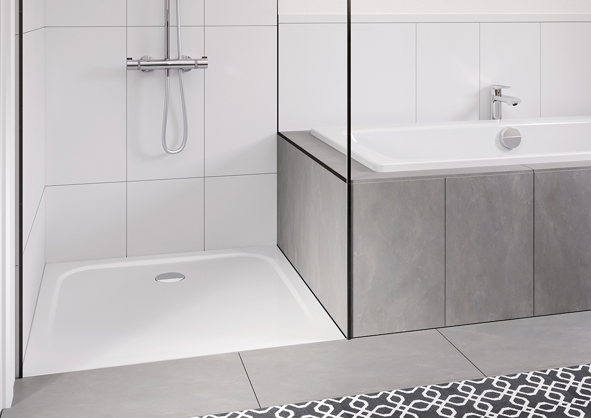 Душевой поддон KALDEWEI Сталь эмалированная 2270-1 452 теплый серый 90 2270-1452 - Вид №11