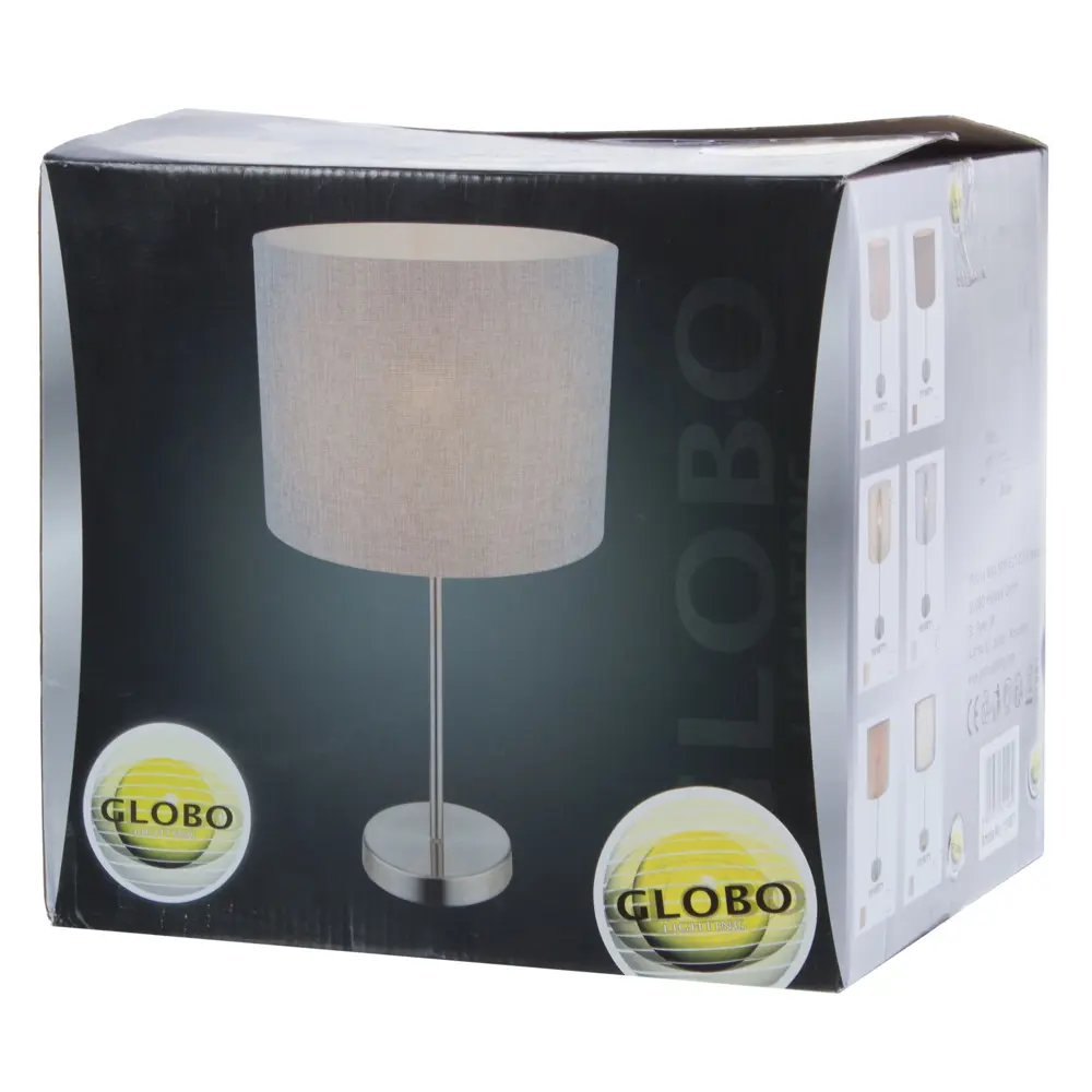 Настольная лампа Globo 1xE27х60 Вт, цвет серебро 18867702 STLM-2131337  - Вид №4