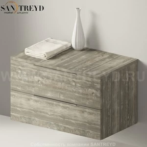 Flaminia BOX Настенная тумба 85 см с 2-мя ящиками BX429.WE