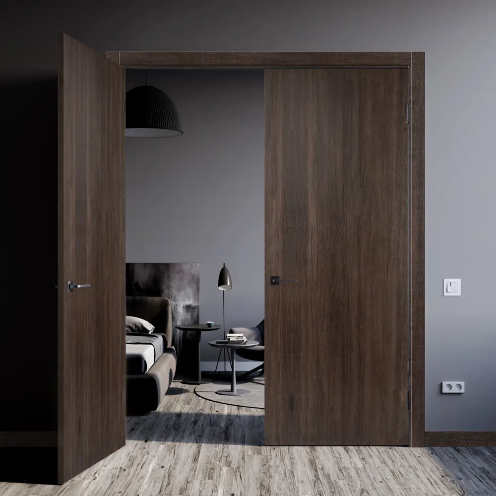 Дверь межкомнатная глухая Мирра 90x200 см Hardflex цвет дуб кастелло с замком и петлями 85546874 STLM-2154647 МАРИО РИОЛИ  - Вид №8