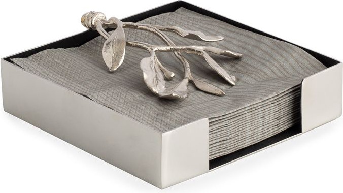 10636975 Michael Aram Подставка для салфеток Michael Aram Лавровый лист 13см, сталь нержавеющая Сталь нержавеющая 