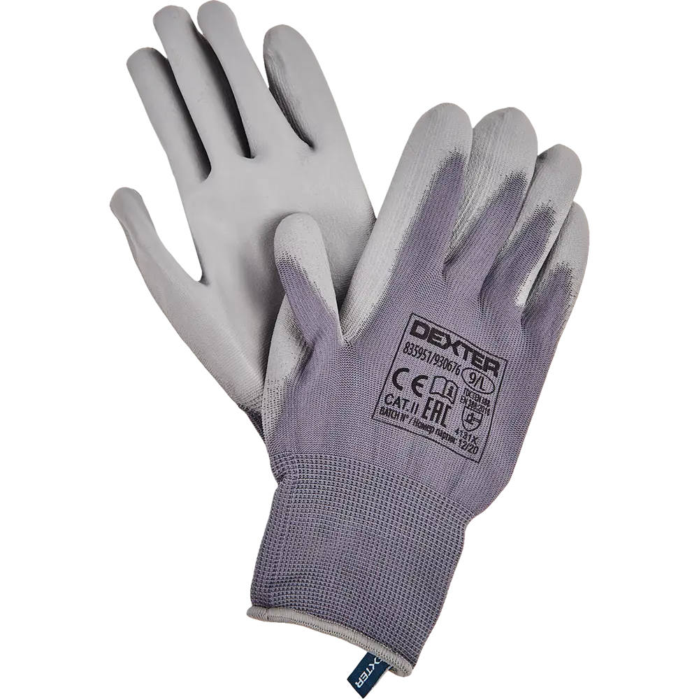Перчатки нейлоновые с полиуретановым покрытием Dexter размер 9/L 82374403 STLM-2154993 