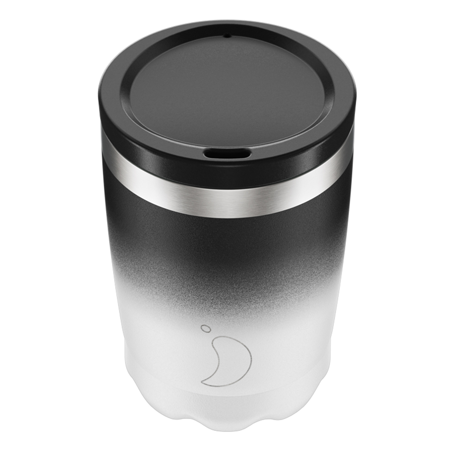 C340GRMOBW Термокружка coffee cup, 340 мл, черно-белая Chilly's Bottles 