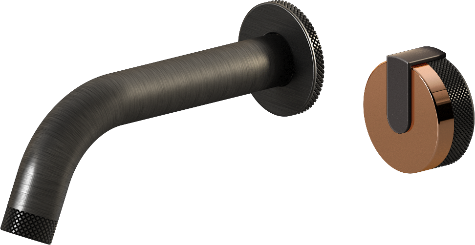 E-11535-R1RG-L1GM-BOX Настенный прогрессивный смеситель скрытого монтажа для раковины GRAFF MOD+