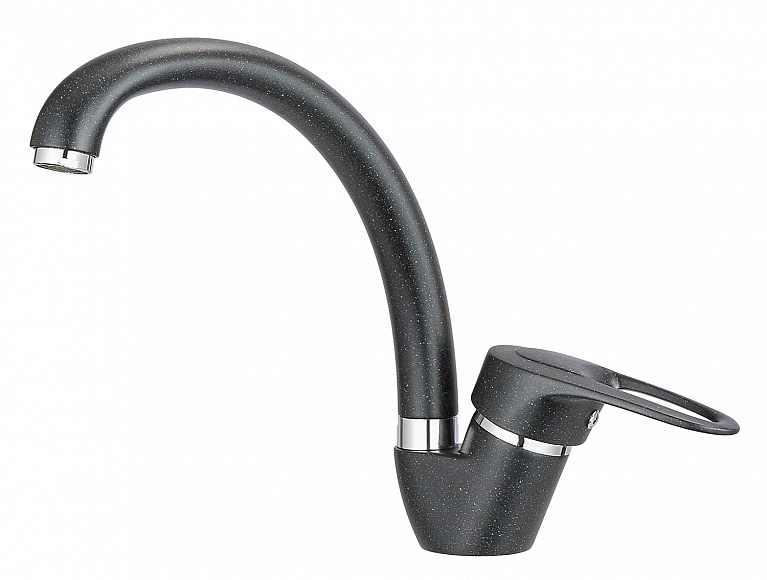 ST-03, ЧЁРНЫЙ, СМЕСИТЕЛЬ КУХОННЫЙ GRANULA Standart 03-ST-ST69 - Вид №1