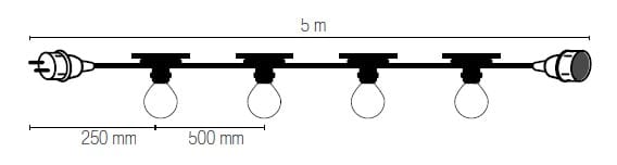 Открытый светодиодный подвесной светильник на резиновых кабелях Fan Europe Lighting INTEC ARCH-00120361 - Вид №5