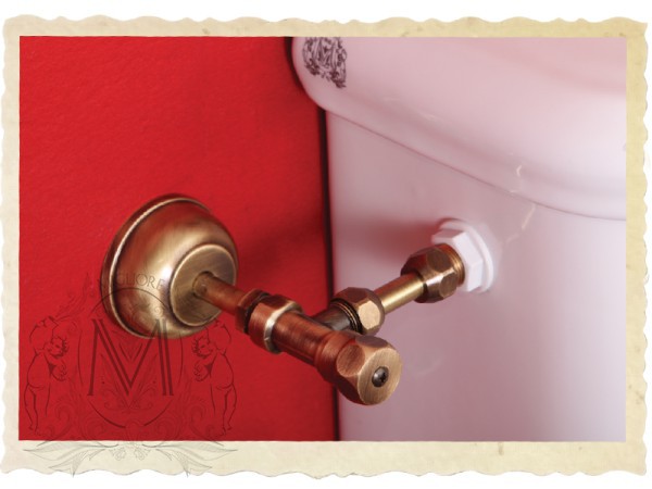 ML.IMP-25.311.BI/ML.IMP-25.318.BI/ML.RIC-29.045.DO/ML.OLV-29.015/ML.OLV-29.013/ML.RIC-29.040.BI.DO Компакт унитаз с бачком Золотистый Migliore  Италия  - Вид №6