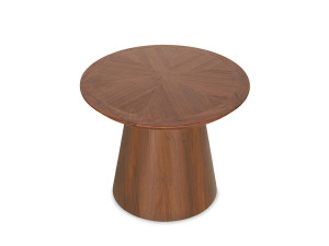 Круглый журнальный столик из массива дерева