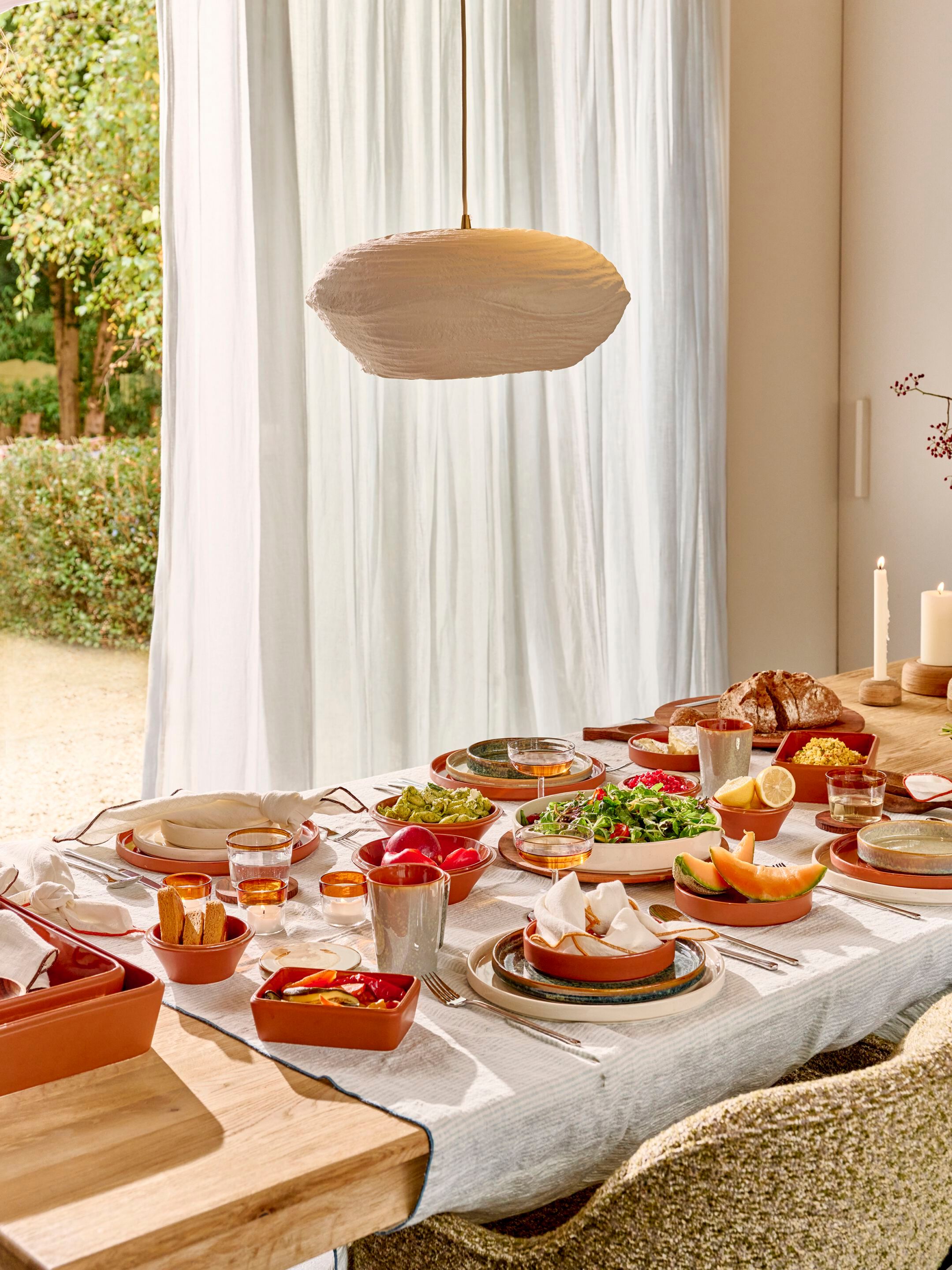 Подвесной светильник из папье-маше POMAX COMPETA ARCH-00123679 - Вид №2