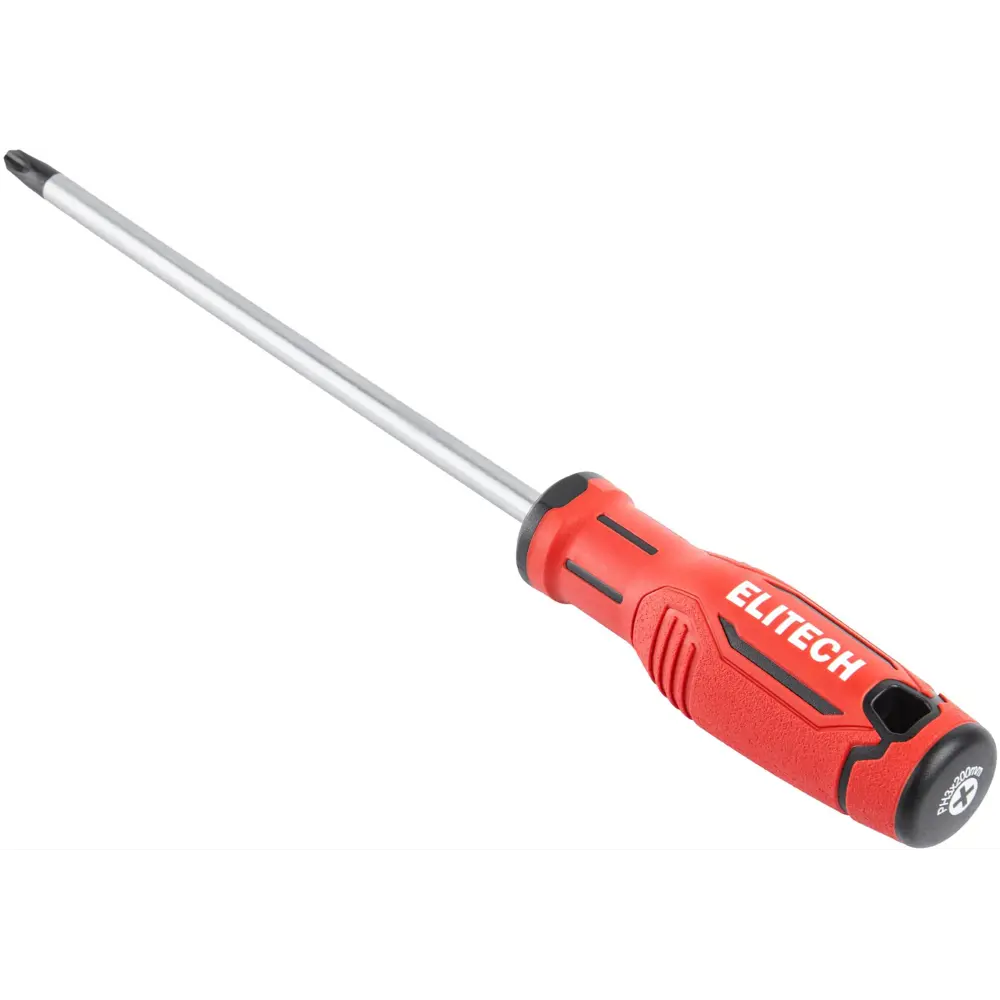 Отвертка крестовая Elitech PH3x200 мм с магнитным наконечником 89407135 STLM-1572157 - Вид №2