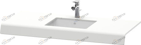 DS828C01818 Консоль DuraStyle #DS828C 550 мм Белый матовый, декор Duravit