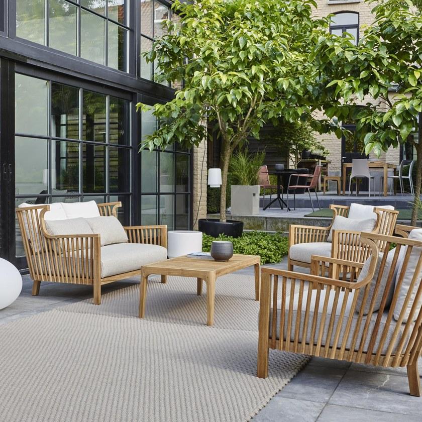 Ligne Roset Садовое кресло из тикового дерева с подлокотниками Elizabeth teck 11343105 - Вид №4