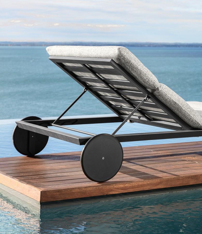 Talenti Садовая кушетка из ткани Recliner на колесиках Cruise alu Crualulet - Вид №4