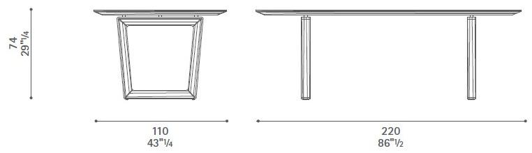 Poltrona Frau Прямоугольный стол из массива дерева La collezione - tavoli e sedie sun-id-1487414 - Вид №12