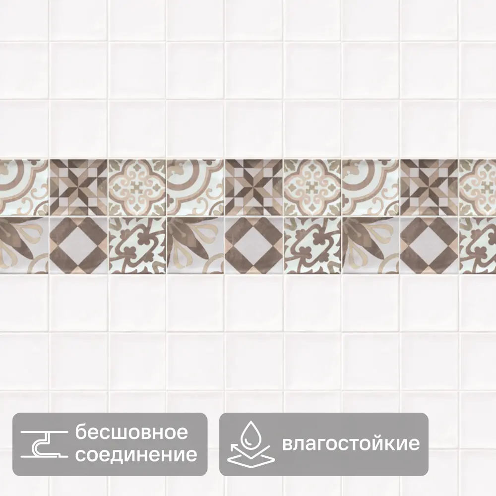 Панель ПВХ Николь серый 2700x375x8 мм 1.0125 м² 89454131 STLM-2118095 VENTA 