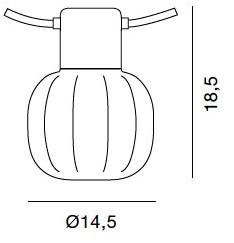 Martinelli Luce Подвесной светильник для уличного освещения из смолы Kiki 21004 - Вид №11