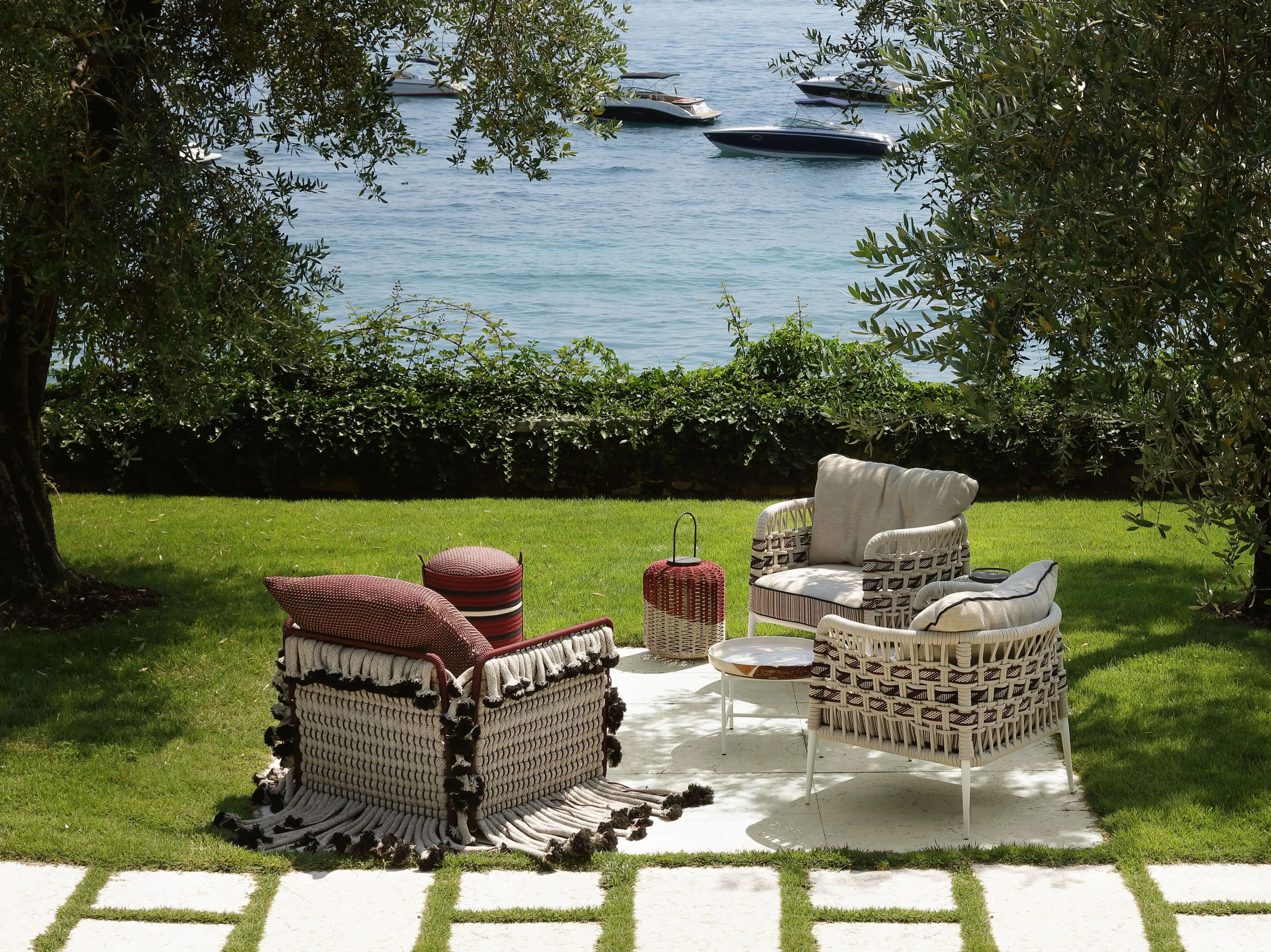 Уличный фонарь с плетеной алюминиевой рамой и перезаряжаемым светодиодом Nodo Italia Antonio Marras + Nodo Italia ARCH-00005471 - Вид №8