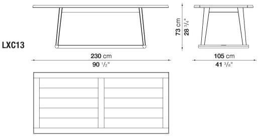 Maxalto Прямоугольный стол из дуба Recipio sun-id-1462807 - Вид №10
