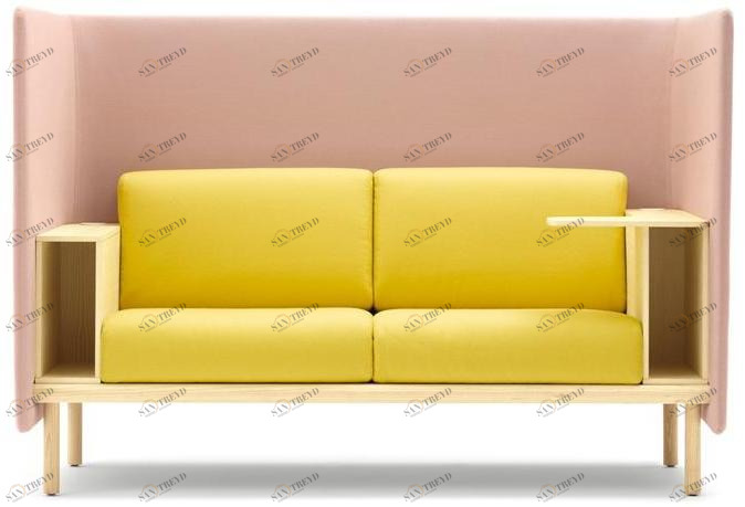 COR Диван из ткани с полкой для журналов Floater sun-id-1374659