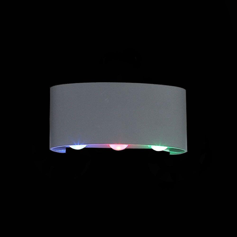 Уличный настенный светодиодный светильник ST Luce Bisello SL089.711.06 ST LUCE BISELLO 272513 Серый  - Вид №1