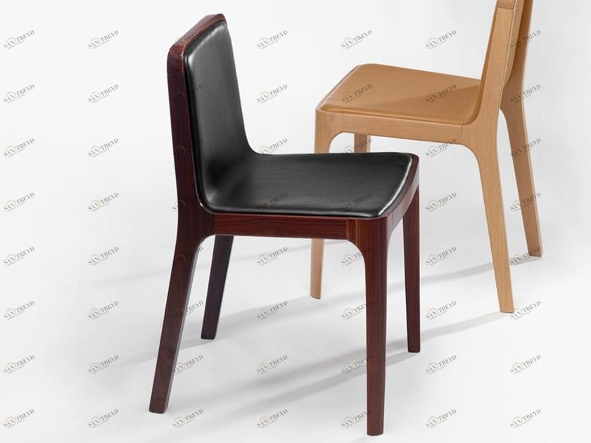 MOR DESIGN Стул из ореха и кожи Cast Ccupholwos