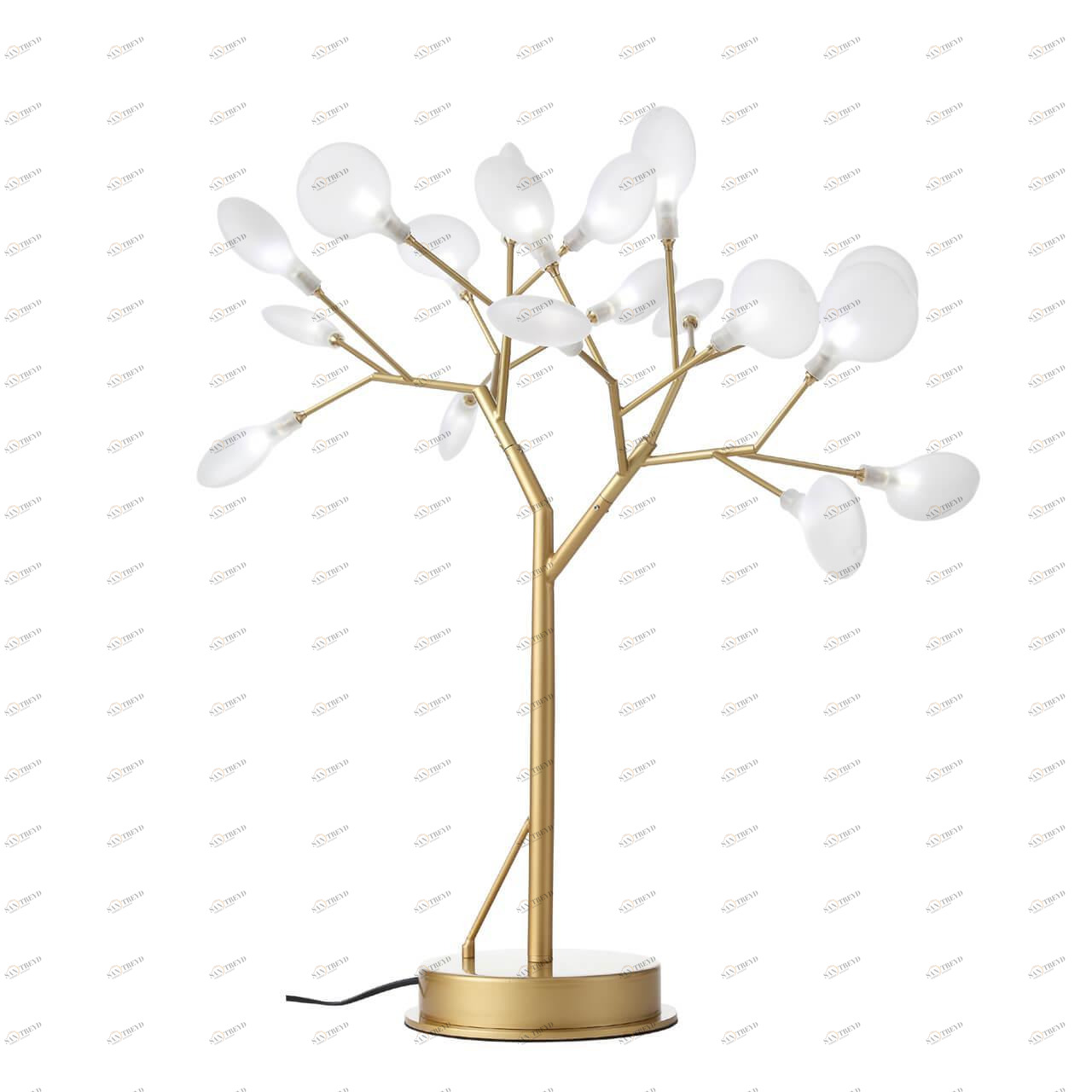 Лампа настольная 80х80 см золотая Riccardo SL411.224.18 ST LUCE ФЛОРИСТИКА 00-3889254 Белый;золото 