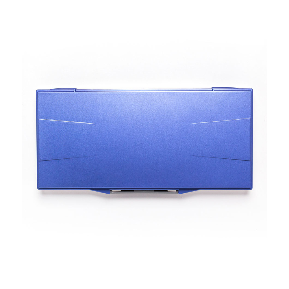 195207 Палитра Палитра для акварели герметичная 23 ячейки 15.8х32 см синяя Малевичъ 