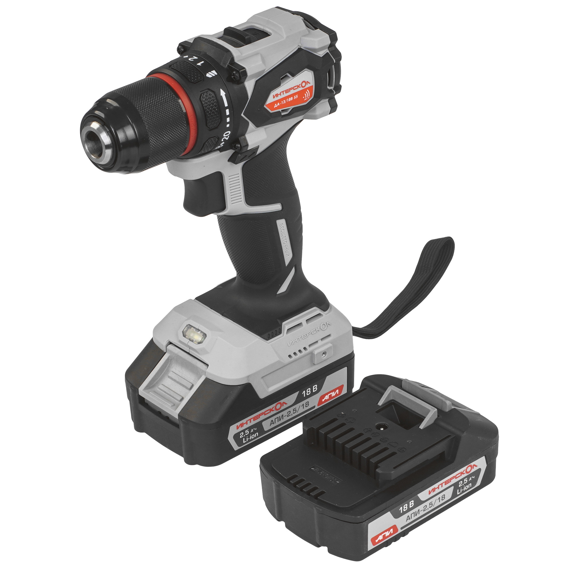Дрель-шуруповерт Интерскол ДА-13/18В 55 5630535 STDN-0144379 - Вид №5