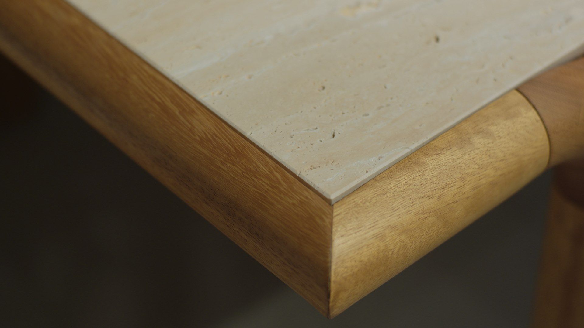 Садовый столик iroko с травертиновым верхом Paolo Castelli Greenkiss ARCH-00101609 - Вид №3