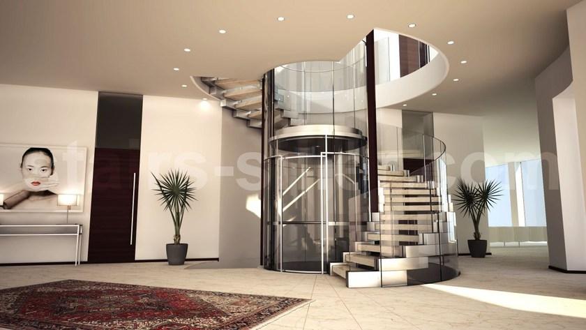 Siller Treppen Винтовая лестница из стали и стекла Cobra sun-id-1449508 - Вид №2