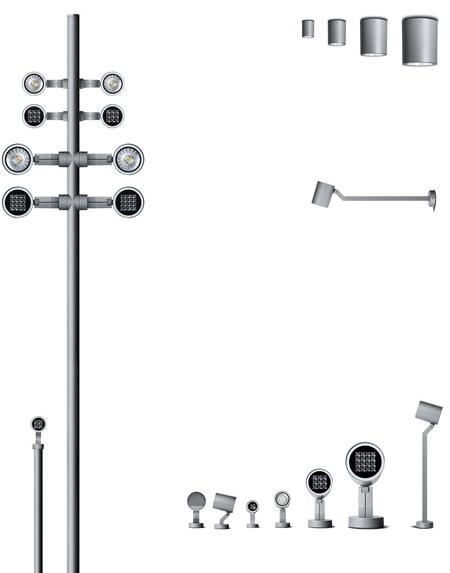 SIMES Наружный прожектор из литого под давлением алюминия Stage sun-id-1491786 - Вид №3