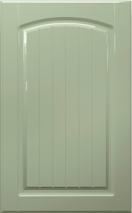 Фасады для кухни Кантри Фрезеровка «Арка сложная» Фисташковый глянец №233