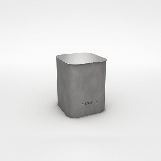 CO33 Бетонный мусорный бак с крышкой Opus O7.12 - Вид №2