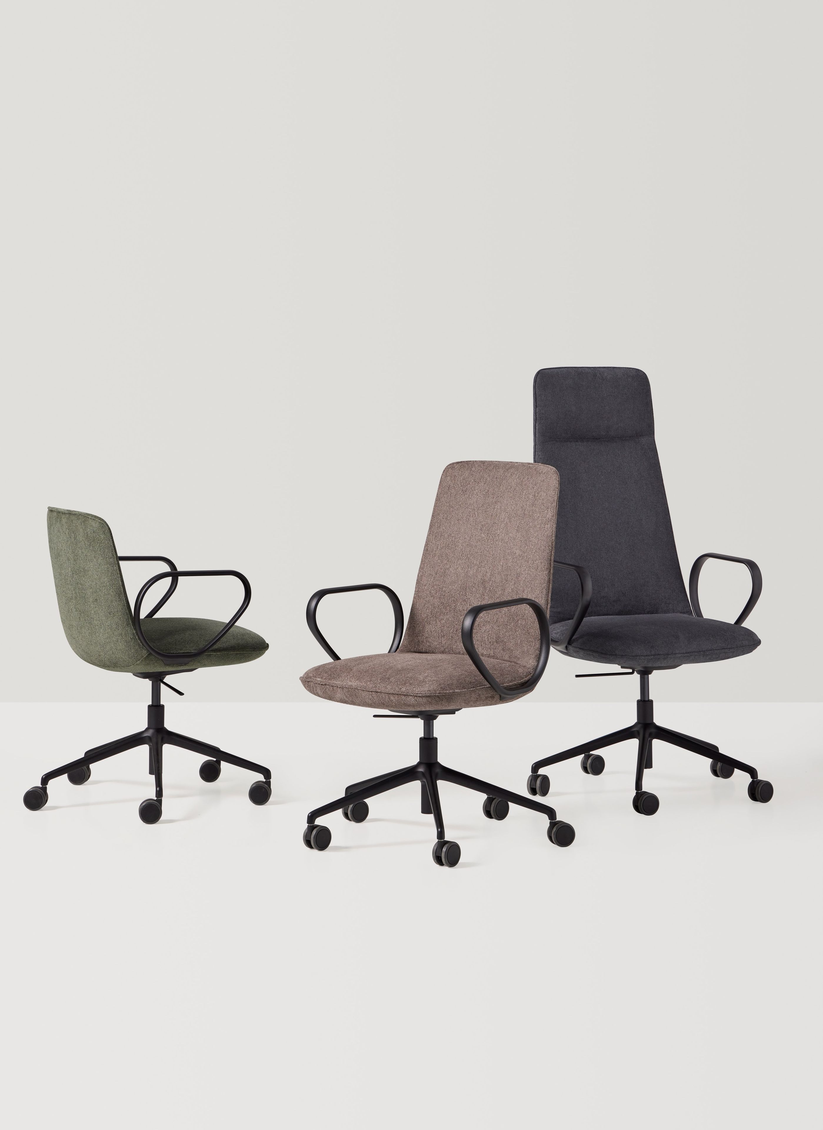 Офисное кресло с регулируемой высотой и подлокотниками с 5 спицами INCLASS ARCH-00017842 - Вид №4