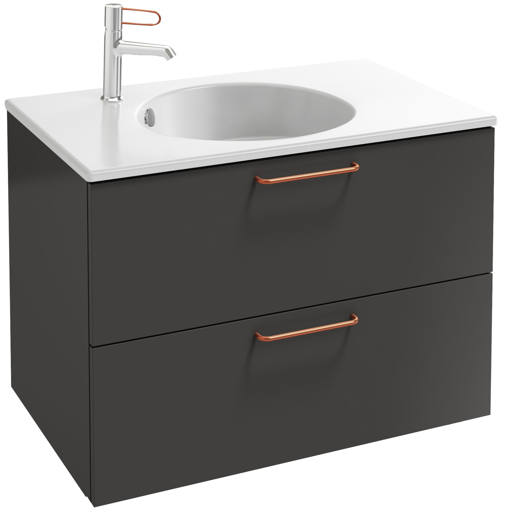 EB2522-R7-M90 Тумба под столешницу 80 см, 2 ящика, бронзовая ручка JACOB DELAFON ODÉON RIVE GAUCHE ODEON RIVE GAUCHE