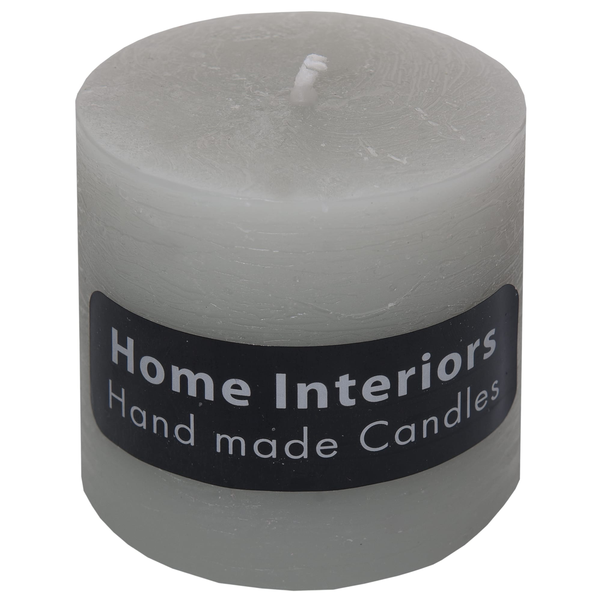 82606758 Свеча-столбик «Рустик» 7х8 см цвет светло-серый Santreyd 