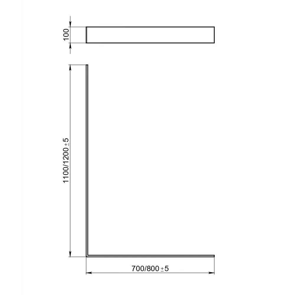Экран под душевой поддон Keram 120x80 см цвет черный 83211033 STLM-2207106 Santreyd Essentia - Вид №5