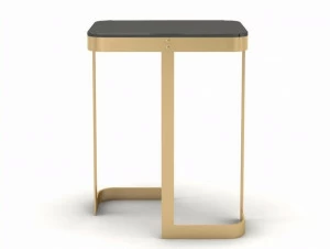 MARIONI Низкий прямоугольный журнальный столик из хрусталя Jean 02732/c - 02732a/c