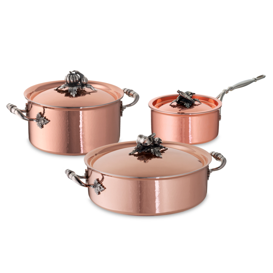 Кастрюля низкая Opus Cupra OCA2609X, с крышкой, медь/нержавеющая сталь, Ø26 см, 5 л Ruffoni CH26RUFFONI - Вид №5