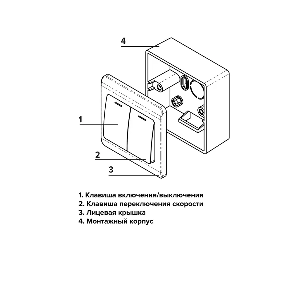 Регулятор скорости Era PC-U 10A 88x86x50 мм пластик STLM-2180241 - Вид №6