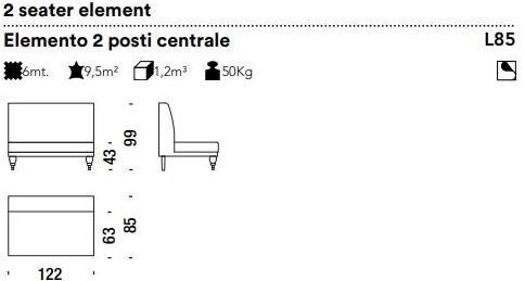 Moroso Модульный модульный диван со съемным чехлом sun-id-1421740 - Вид №2