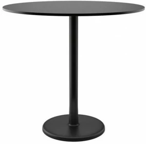 COLOS Круглый стол из крашеного металла и столешница из hpl Alfiere