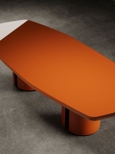 Деревянный прямоугольный стол для гостиной