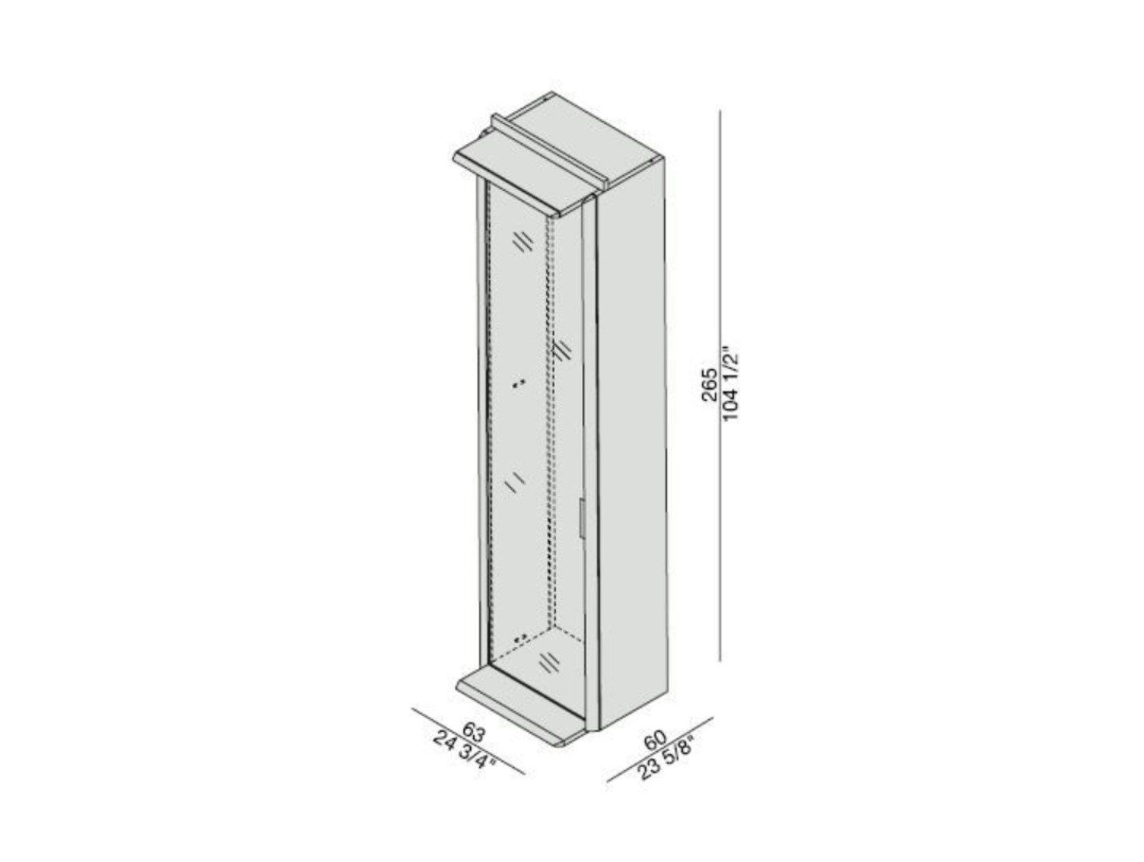 Деревянная секционная гардеробная Porada Soul ARCH-00082275 - Вид №12