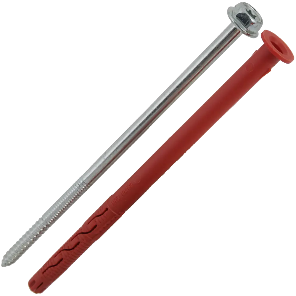 Дюбель фасадный Hilti HRD-H 10x180 мм нейлон/оцинкованная сталь цвет красный 20 шт. 82656588 STLM-2072878  - Вид №1