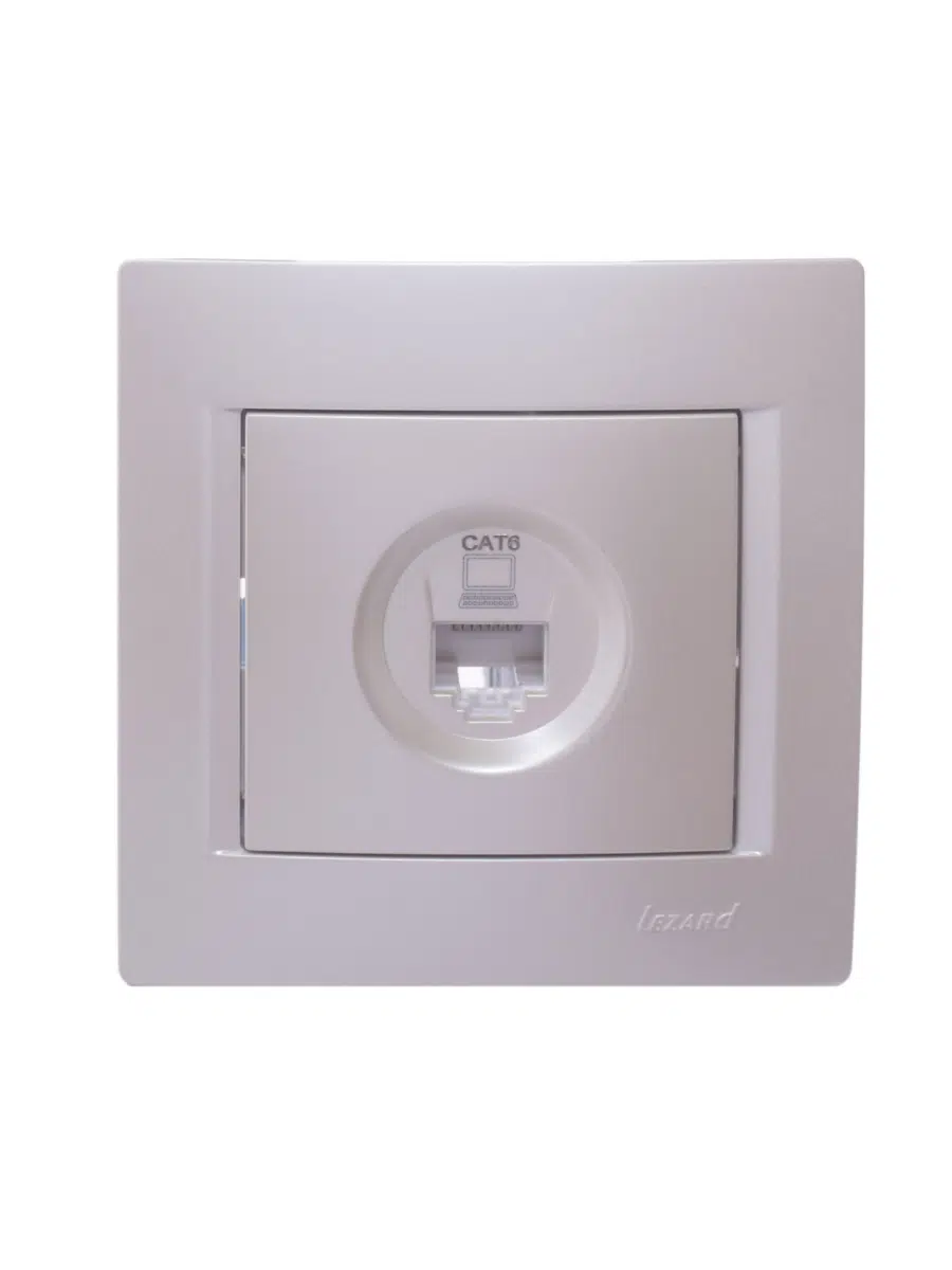 KARINA Розетка компьютерная Cat 6 жемчужный LEZARD 707-3088-140 - Вид №8