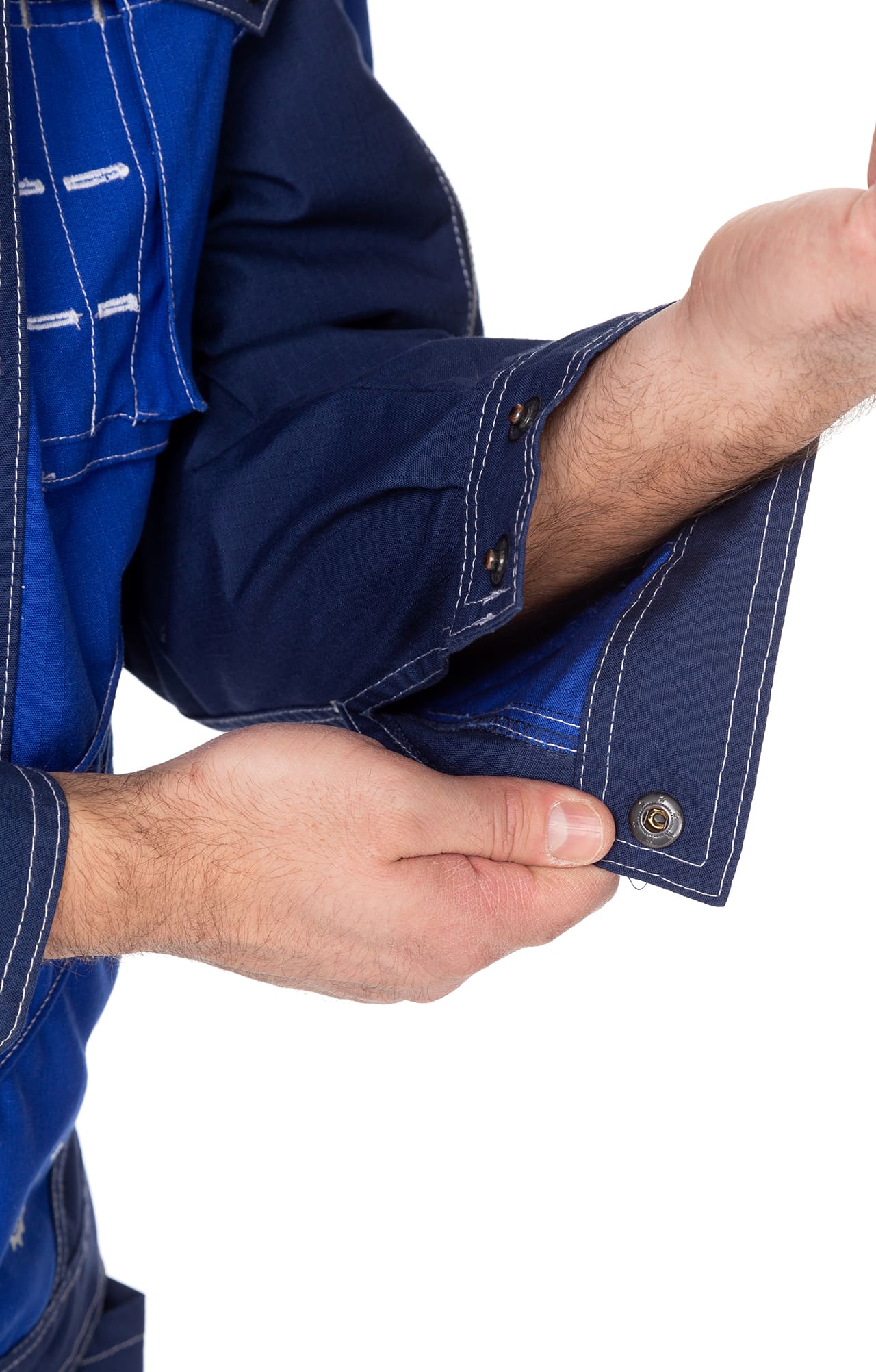 68809 Костюм "Прогресс" темно-синий с васильком  Летняя спецодежда  размер 52-54/182-188  - Вид №14