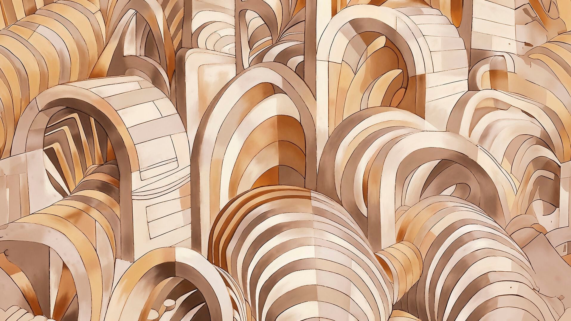 Обои из органического био-винила Wall&decò Современные обои 2025 года ARCH-00095373 - Вид №3