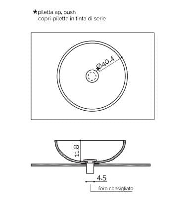 Круглая столешница из Corian® Acquapazza Corian ® elements ARCH-00067716 - Вид №5