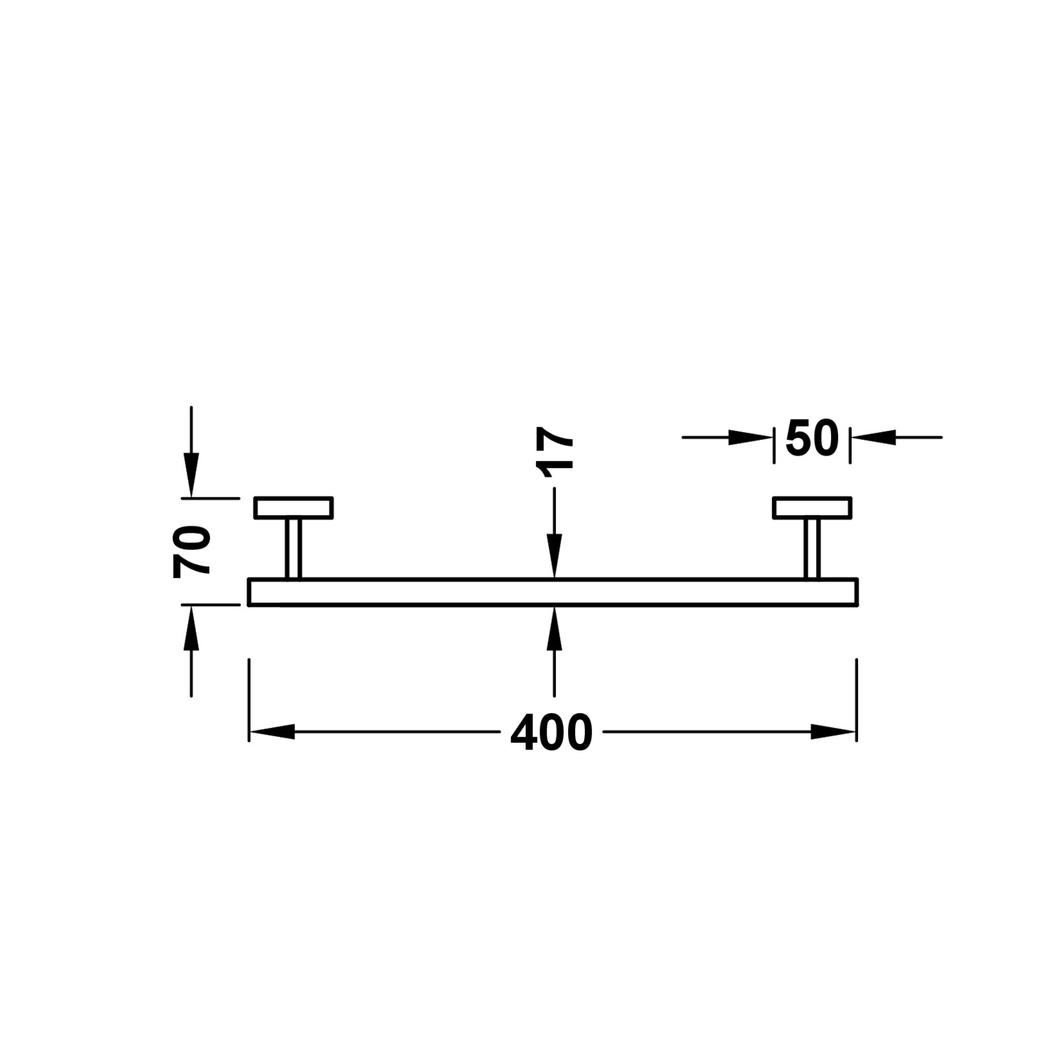 Вешалка для полотенец-10723601AC TRES  - Вид №1